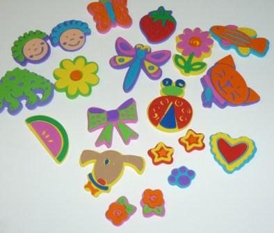 20 assorted rubber stamps